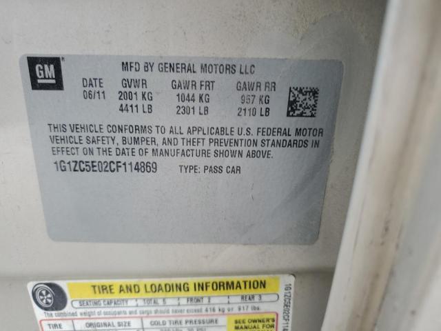 1G1ZC5E02CF114869 - 2012 CHEVROLET MALIBU 1LT 米色 照片 12