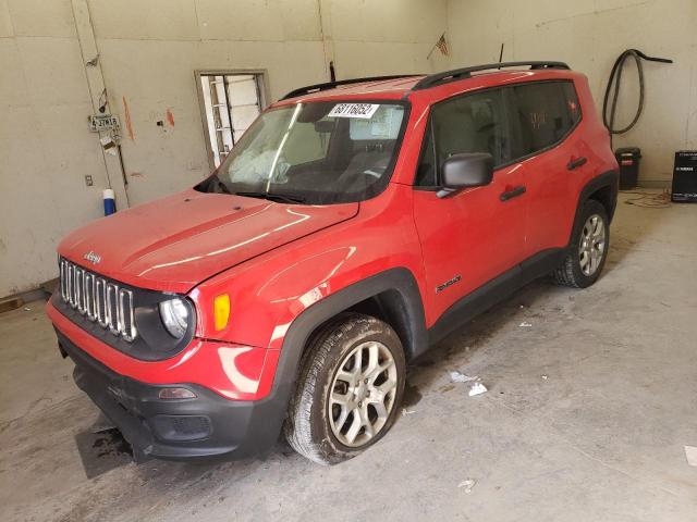 ZACCJBAB8JPJ60030 - 2018 JEEP RENEGADE S RED photo 1