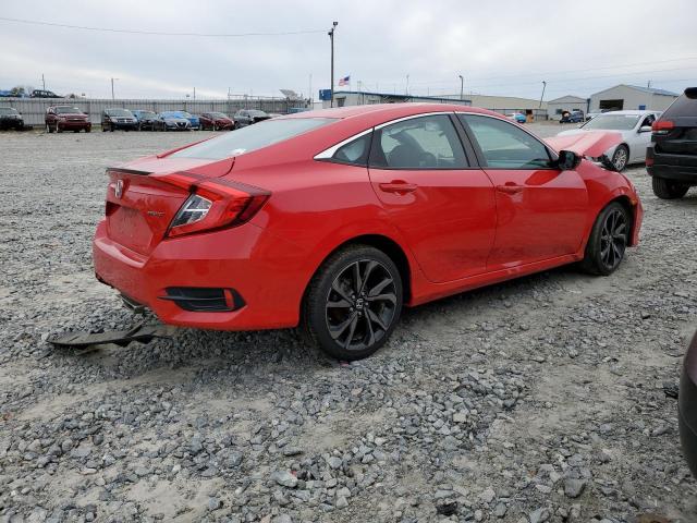 2HGFC2F80LH536958 - 2020 HONDA CIVIC SPOR 红色 照片 3