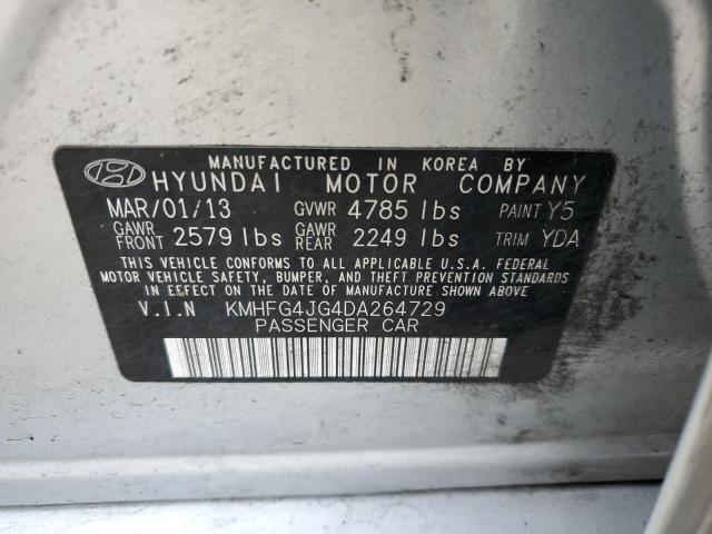 KMHFG4JG4DA264729 - 2013 HYUNDAI AZERA SILVER photo 12