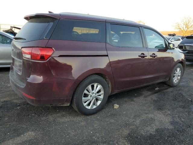 KNDMB5C10F6071010 - 2015 KIA SEDONA LX BURGUNDY photo 3