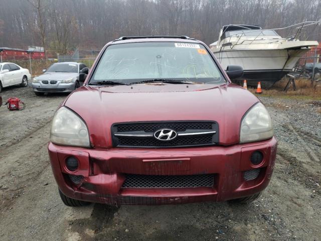 KM8JM12B25U171034 - 2005 HYUNDAI TUCSON GL RED photo 5