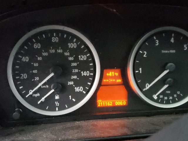 WBANF33516CS38375 - 2006 BMW 525 XI GRAY photo 9