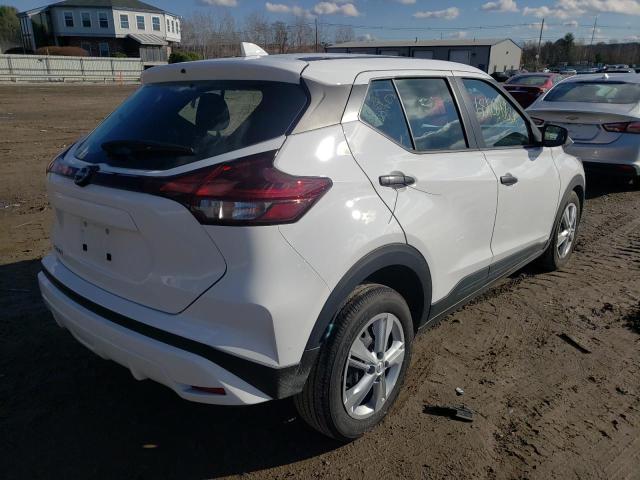 3N1CP5BV3NL520737 - 2022 NISSAN KICKS S WHITE photo 3