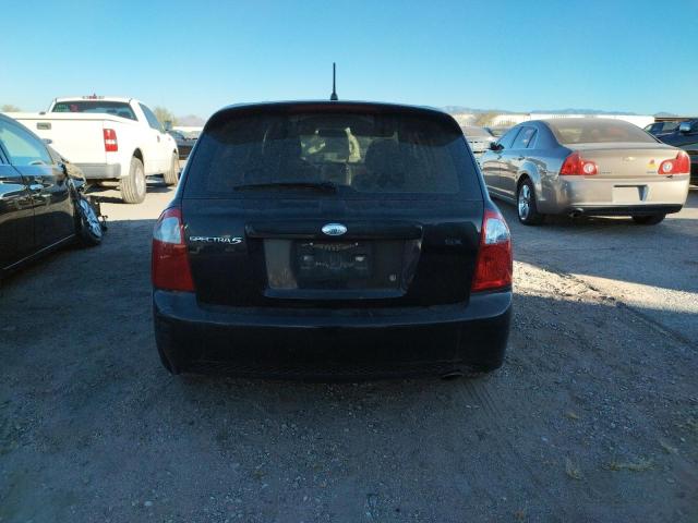 KNAFE162175003493 - 2007 KIA SPECTRA5 S BLACK photo 6