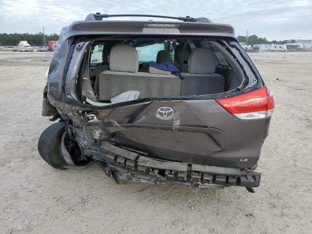 5TDKK3DC7ES508401 - 2014 TOYOTA SIENNA LE GRAY photo 6