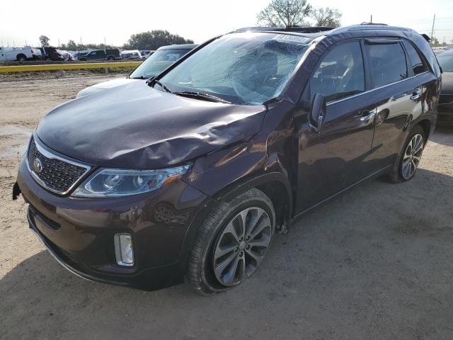 5XYKW4A71FG559361 - 2015 KIA SORENTO SX MAROON photo 1