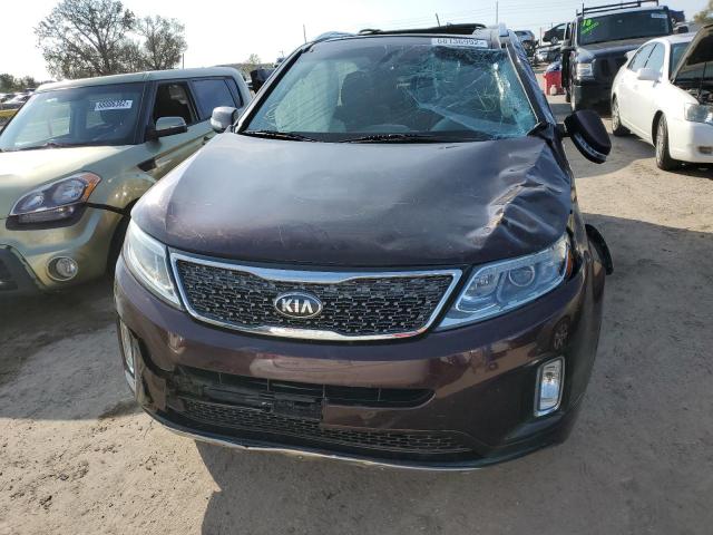 5XYKW4A71FG559361 - 2015 KIA SORENTO SX MAROON photo 5