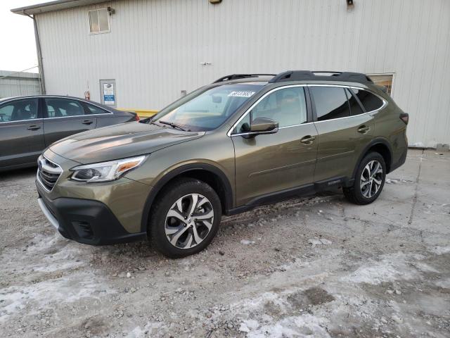 4S4BTAMC7N3272248 - 2022 SUBARU OUTBACK LI GREEN photo 1