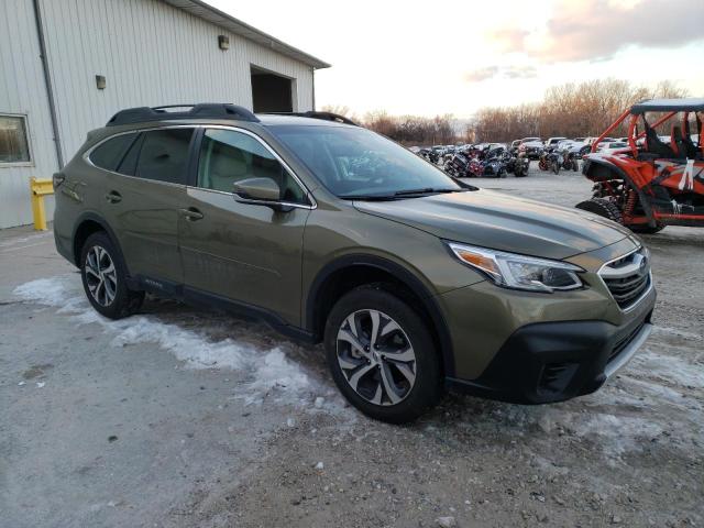 4S4BTAMC7N3272248 - 2022 SUBARU OUTBACK LI GREEN photo 4