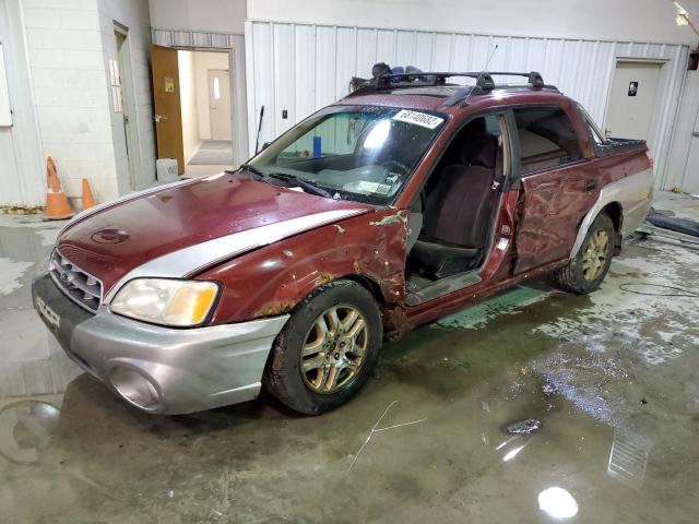 4S4BT62C437113709 - 2003 SUBARU BAJA SPORT BURGUNDY photo 1