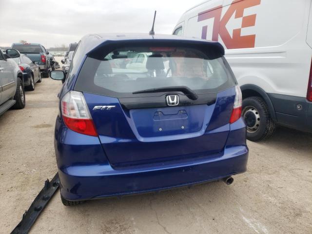 JHMGE88469S021375 - 2009 HONDA FIT SPORT BLUE photo 6