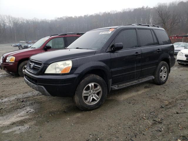 2HKYF18554H502602 - 2004 HONDA PILOT EXL BLACK photo 1