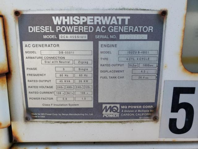 4AGDU1322YC031863 - 2000 WHIS GENERATOR WHITE photo 10