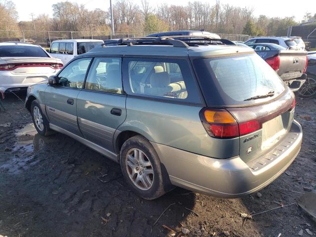 4S3BH675647628888 - 2004 SUBARU LEGACY OUT GREEN photo 2