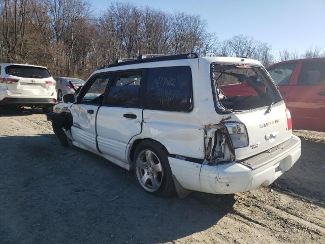 JF1SF65692H700486 - 2002 SUBARU FORESTER S WHITE photo 2