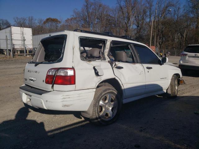 JF1SF65692H700486 - 2002 SUBARU FORESTER S WHITE photo 3