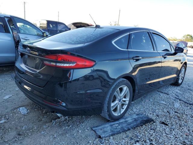 3FA6P0LU5JR234940 - 2018 FORD FUSION SE BLACK photo 3