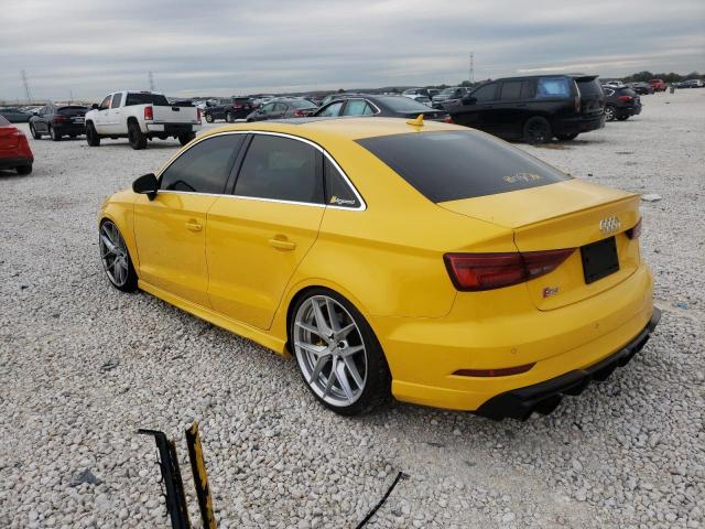 WAUB1GFF7H1024194 - 2017 AUDI S3 PREMIUM YELLOW photo 2