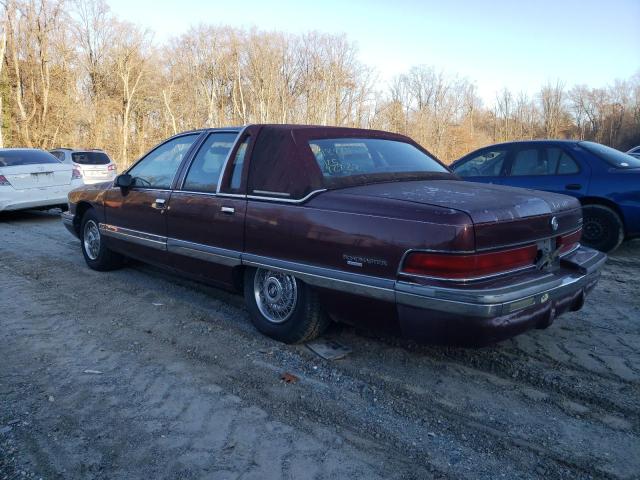 1G4BT5375NR468357 - 1992 BUICK ROADMASTER BURGUNDY photo 2