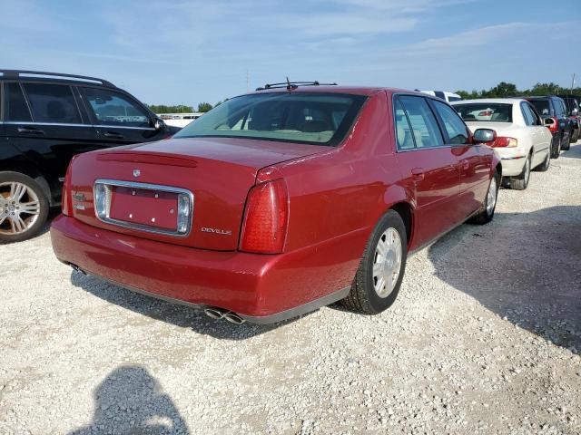 1G6KD54YX5U205595 - 2005 CADILLAC DEVILLE RED photo 3