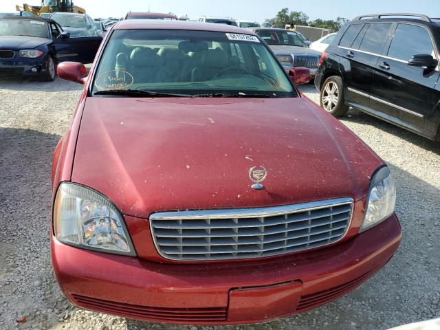 1G6KD54YX5U205595 - 2005 CADILLAC DEVILLE RED photo 5