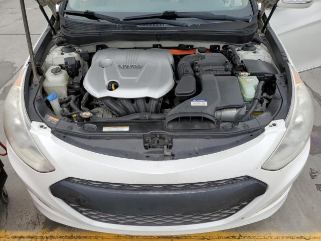 KMHEC4A47DA098414 - 2013 HYUNDAI SONATA HYB WHITE photo 11