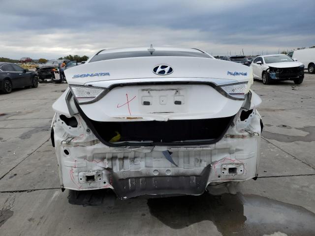 KMHEC4A47DA098414 - 2013 HYUNDAI SONATA HYB WHITE photo 6