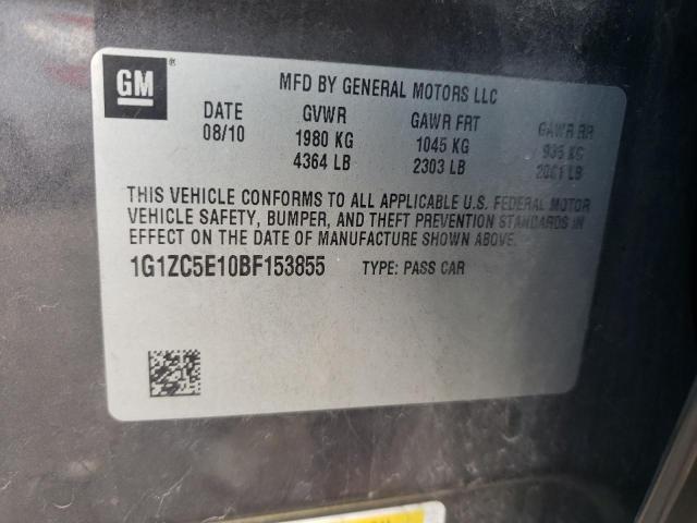 1G1ZC5E10BF153855 - 2011 CHEVROLET MALIBU 1LT 棕色 照片 12