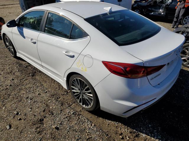 KMHD04LB9HU362477 - 2017 HYUNDAI ELANTRA SP WHITE photo 2