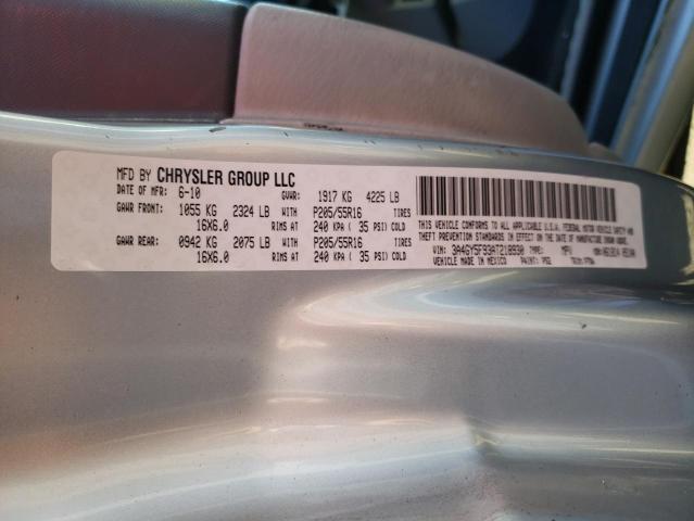 3A4GY5F93AT218930 - 2010 CHRYSLER PT CRUISER SILVER photo 12