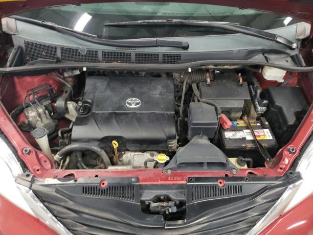 5TDKK3DCXBS093134 - 2011 TOYOTA SIENNA LE RED photo 12