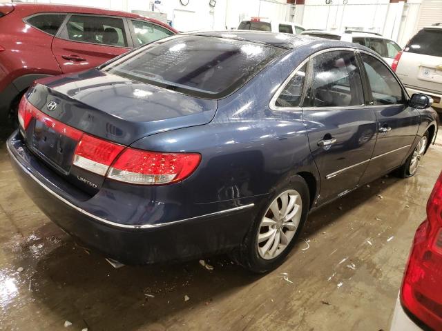 KMHFC46F57A163229 - 2007 HYUNDAI AZERA SE BLUE photo 3