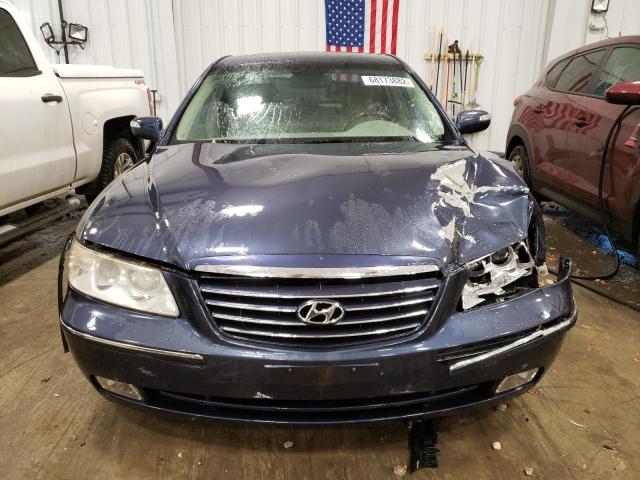 KMHFC46F57A163229 - 2007 HYUNDAI AZERA SE BLUE photo 5