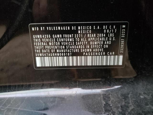 3VW547AU8HM069187 - 2017 VOLKSWAGEN GTI SPORT BLACK photo 12