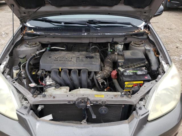 2T1KR32E15C322071 - 2005 TOYOTA MATRIX GRAY photo 11