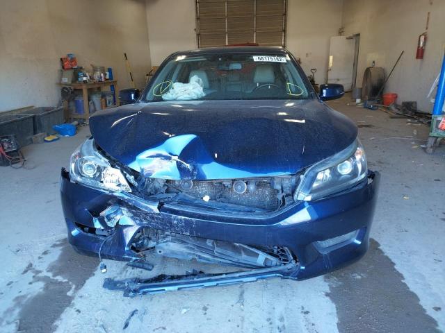 1HGCR2F81FA047800 - 2015 HONDA ACCORD EXL BLUE photo 5