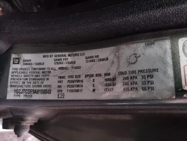 1GCJTCDE9A8108848 - 2010 CHEVROLET COLORADO L GRAY photo 12