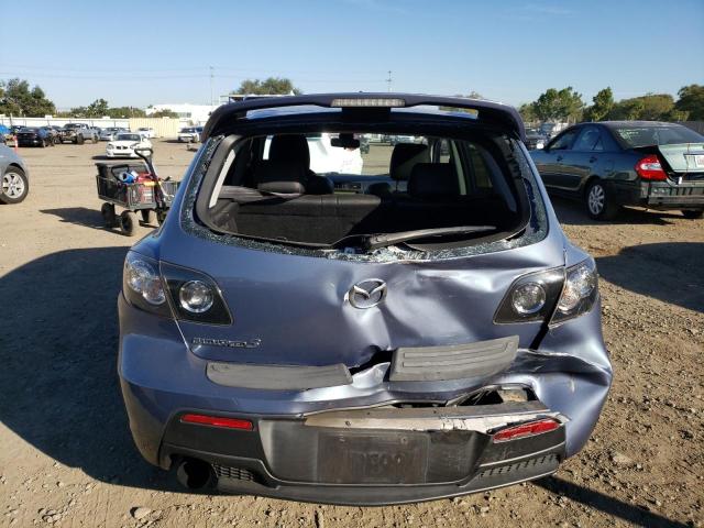 JM1BK34M681797247 - 2008 MAZDA SPEED 3 BLUE photo 6