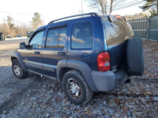 1J4GL48K84W280279 - 2004 JEEP LIBERTY BLUE photo 2