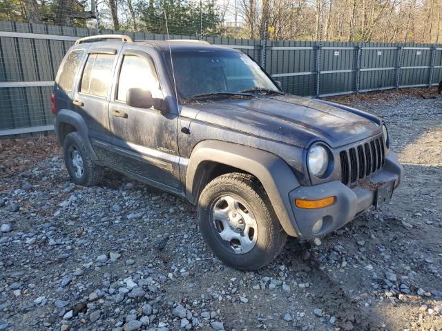 1J4GL48K84W280279 - 2004 JEEP LIBERTY BLUE photo 4