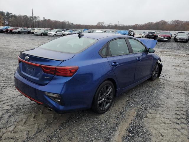 3KPF34AD8LE223893 - 2020 KIA FORTE GT L BLUE photo 4