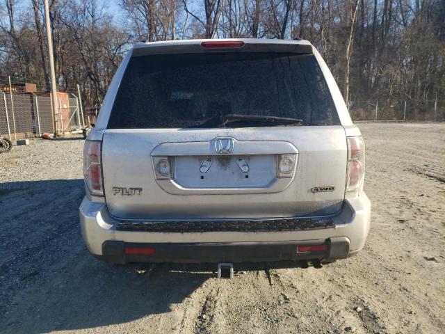 5FNYF18308B024396 - 2008 HONDA PILOT SE SILVER photo 6