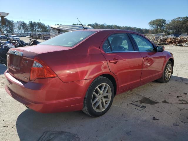 3FAHP0JG3CR158837 - 2012 FORD FUSION SEL RED photo 3