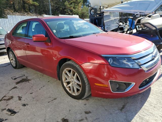 3FAHP0JG3CR158837 - 2012 FORD FUSION SEL RED photo 4