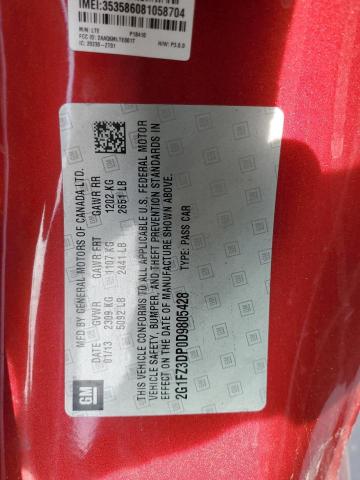 2G1FZ3DP0D9805428 - 2013 CHEVROLET CAMARO ZL1 RED photo 13