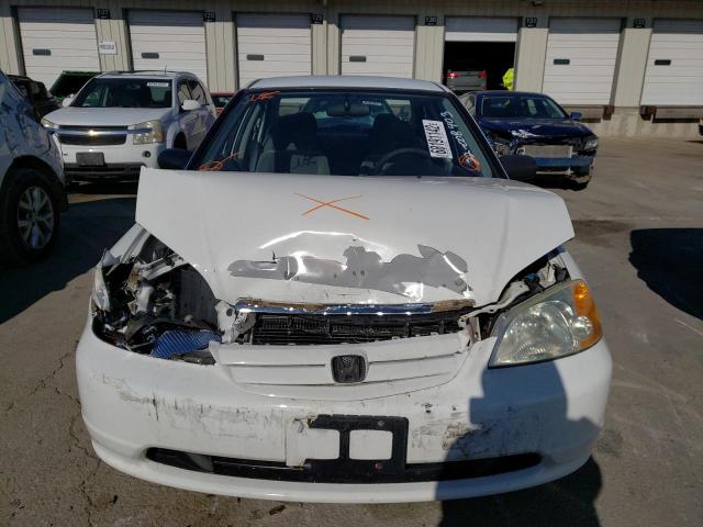 2HGES15123H557467 - 2003 HONDA CIVIC DX WHITE photo 5