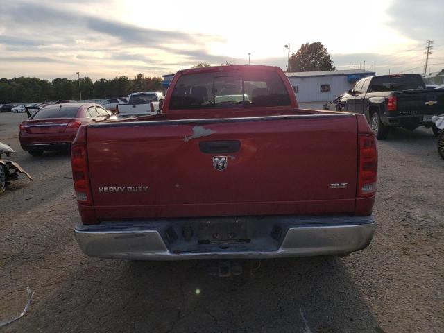 3D7KR28CX6G171549 - 2006 DODGE RAM 2500 S RED photo 6