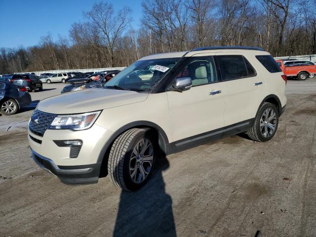 1FM5K8HT9JGA77855 - 2018 FORD EXPLORER P CREAM photo 1