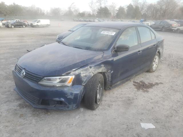 3VW2K7AJ9DM254325 - 2013 VOLKSWAGEN JETTA BASE 蓝色 照片 1
